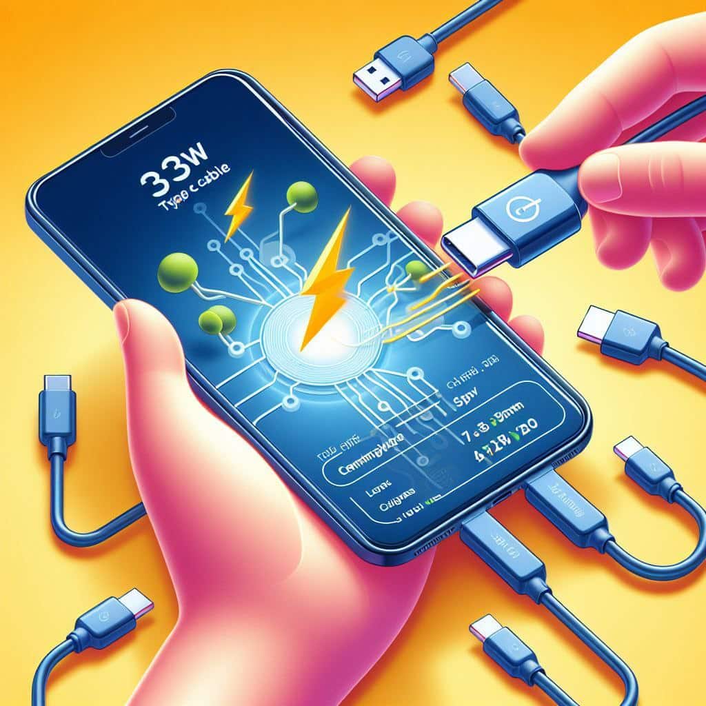 بررسی کابل تایپ سی 33 وات و عملکرد آن